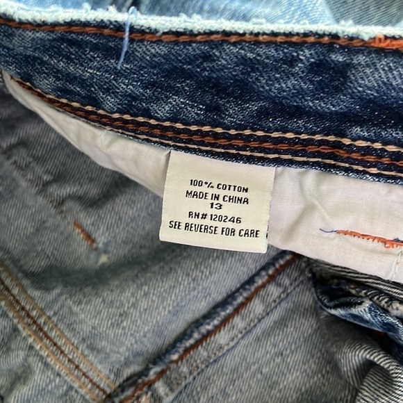 BONGO Distressed Jean Skirt Girls Size 13 - Picture 5 of 10